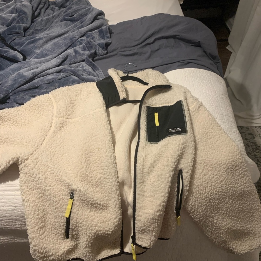 A cream teddy jacket from H&M